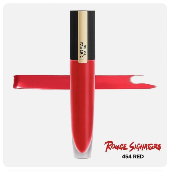 L’Oréal Paris Rouge Signature Matte Lip Stain, 454 Red - Picture 2 of 9